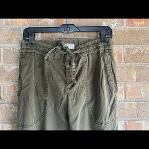 Lou & Grey drawstring joggers, Army Green
